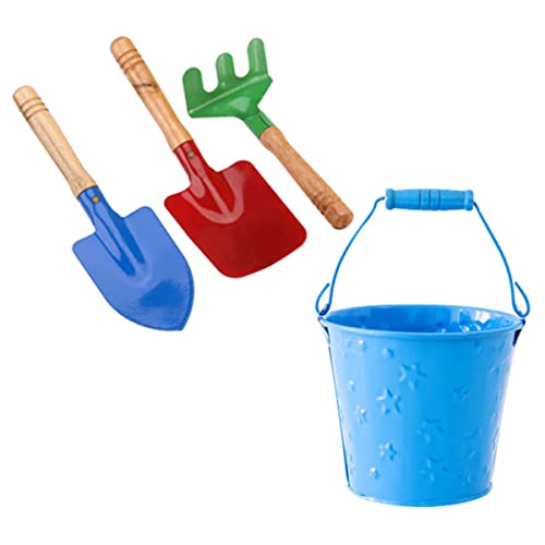 Abaodam 1 Satz Kleines Eiseneimer-Multitool Gartenschaufeln Sandeimer Am Strand Kleine Gartenschaufel Gartengerät Für Handliche Gartenschaufel Gartenspielzeug Gartengeräte Hölzern von Abaodam