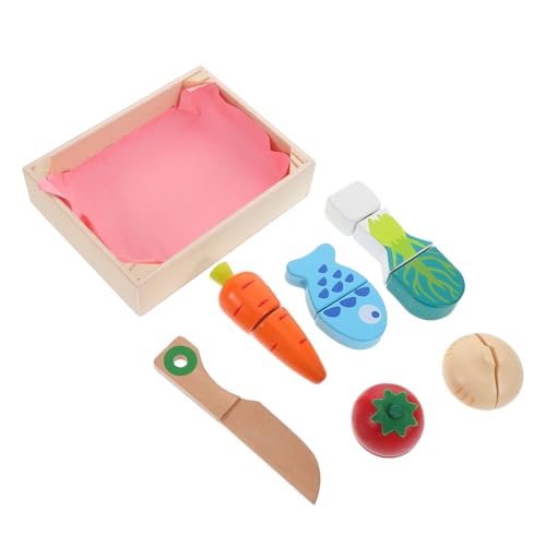 Abaodam 1 Satz Küchenspielzeug Aus Holz Lebensmittelspielzeug Spielzeugnahrung Rollenspiel Für Kleinkinder 1-3 Spielküchenzubehör Obstschneidespielzeug Für Rollenspiel-küchenzubehör Abaodam 1 Satz Küchenspielzeug Aus Holz Lebensmittelspielzeug Spielzeugnahrung Rollenspiel Für Kleinkinder 1-3 Spielküchenzubehör Obstschneidespielzeug Für Rollenspiel-küchenzubehör von Abaodam