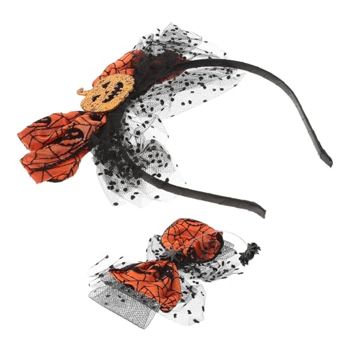 Abaodam 1 Satz Kürbisstirnbandhaarclip Kürbis Haarband Halloween-Haarband lustiger Haarreif von Abaodam