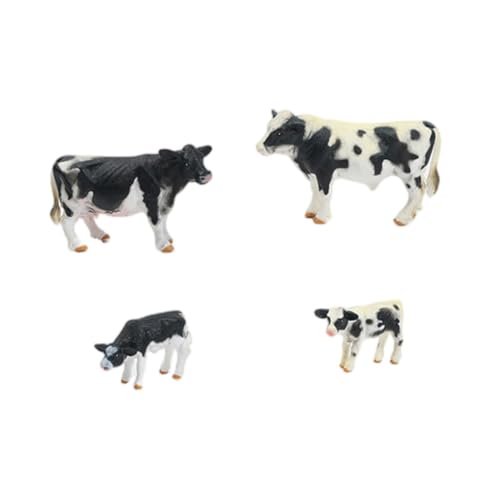 Abaodam Lebensechte Kuhfiguren Für Jungen Und Mädchen Lernspielzeug Bauernhof-kuhspielzeug Nachahmung Von Kuhmodellen Desktop-Dekoration von Abaodam