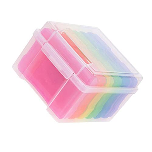 Abaodam 1 Satz Kunststoff Aufbewahrungsbox mit Trennkarten Teiliges Set für Grußkarten und Scrapbooking Zubehör Leicht und Praktisch für Einfache Organisation von Abaodam