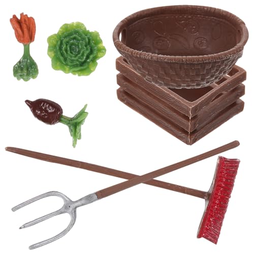 Abaodam 1 Satz Landwirtschaftliches Gerätemodell Miniaturmodell Filigranes Miniaturmodell Miniaturspielzeug Puppe Wohnkultur Miniaturen Zum Basteln Mini- Abs von Abaodam