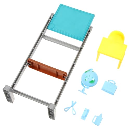 Abaodam Miniatur-kreidetafel-Modell-Set mit Lernspielzeug Mini-Schreibtisch Puppenzubehör Hausdekor für Jungen und Mädchen Abaodam Miniatur-kreidetafel-Modell-Set mit Lernspielzeug Mini-Schreibtisch Puppenzubehör Hausdekor für Jungen und Mädchen von Abaodam