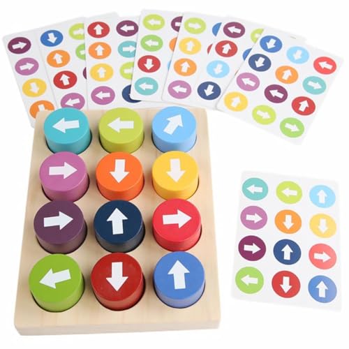 Abaodam 1 Satz Lernspielzeug für Toys holzspielzeug passendes Bild Farbiger Lernwürfel Richtungsspielzeug für kognitives Papier Abaodam 1 Satz Lernspielzeug für Toys holzspielzeug passendes Bild Farbiger Lernwürfel Richtungsspielzeug für kognitives Papier von Abaodam