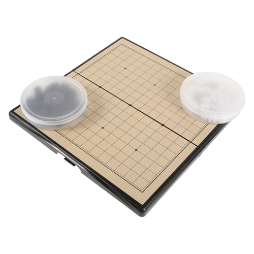 Abaodam 1 Satz Magnetisches Schach und Go Spielset für Standardgröße mit Einfachem Stauraum Feldern Magnetischen Spielsteinen Fördert Denkfähigkeiten und Logisches Abaodam 1 Satz Magnetisches Schach und Go Spielset für Standardgröße mit Einfachem Stauraum Feldern Magnetischen Spielsteinen Fördert Denkfähigkeiten und Logisches von Abaodam