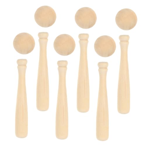 Abaodam 12-teiliges Miniatur-baseballschläger-Set Aus Unbehandeltem Holz Malspielzeug Für Jungen Und Mädchen Abaodam 12-teiliges Miniatur-baseballschläger-Set Aus Unbehandeltem Holz Malspielzeug Für Jungen Und Mädchen von Abaodam