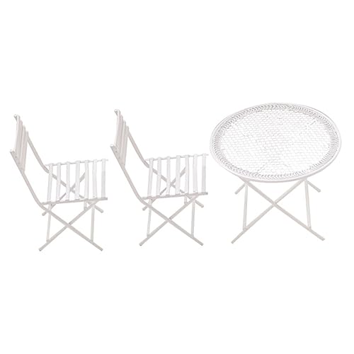 Abaodam Realistisches Miniaturspielzeug Für Puppenhäuser Set Mit Mini-couchtisch Und Stuhl Für Puppenhaus-Layout-Requisiten von Abaodam
