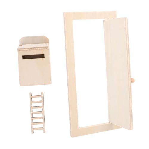 Abaodam 1 Satz Mini-Heimdekoration Miniatur Türen dekorative Minitür Mini-Einrichtung Kinderpuppentürmodell klein Puppenhaustür Puppenhaus-Dekorationszubehör hölzern Weiß Abaodam 1 Satz Mini-Heimdekoration Miniatur Türen dekorative Minitür Mini-Einrichtung Kinderpuppentürmodell klein Puppenhaustür Puppenhaus-Dekorationszubehör hölzern Weiß von Abaodam