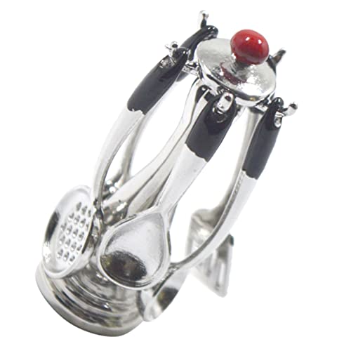 Abaodam 1 Satz Mini -Messerhalter -Suppenlöffel Miniatur-Kochgerät Mini-Möbelstütze kleine Küchenutensilien Spielzeugküchenzubehör Mini-Küchenzubehör Mini-Küchenrequisite Legierung Abaodam 1 Satz Mini -Messerhalter -Suppenlöffel Miniatur-Kochgerät Mini-Möbelstütze kleine Küchenutensilien Spielzeugküchenzubehör Mini-Küchenzubehör Mini-Küchenrequisite Legierung von Abaodam