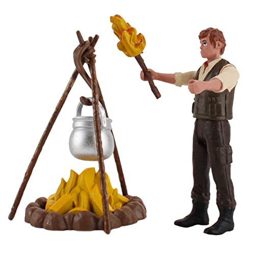 Abaodam 1 Satz Mini Outdoor Camping Bonfire Modell Statistische Modellfigur für Lernspielzeug für Camping Szenen und Überlebenstraining von Abaodam