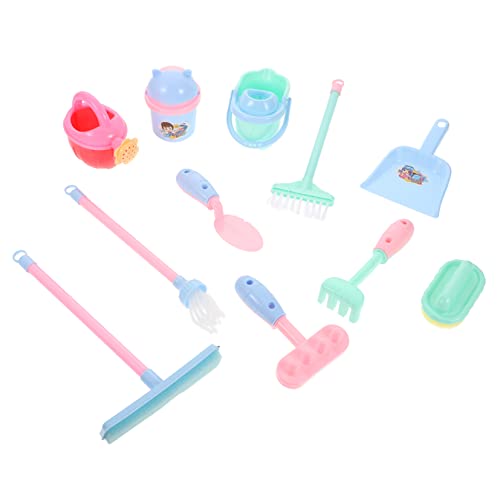 Abaodam Kinderspielhausspielzeug - Mini-reinigungswerkzeuge Spielzeug-reinigungsgerät Besenmodell Moppspielzeug - Abs-Material Lehrreich Kompakt von Abaodam