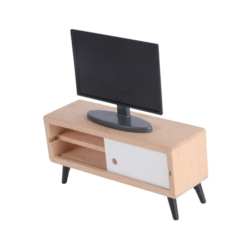 Abaodam 1 Satz Mini-TV Puppenmöbel puppenhaus Wohnzimmer zubehör Möbel und Accessoires Fernsehen puppenstubenmöbel Dollhouse Furniture für Mini-Möbelverzierung Plastik von Abaodam