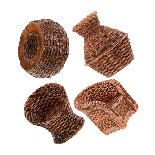 Abaodam Miniatur-puppenhaus- Rattan-Stuhl Gewebtes Eimer-Set Wohnkultur Miniatur-möbelmodell für Puppenhaus-zubehör Abaodam Miniatur-puppenhaus- Rattan-Stuhl Gewebtes Eimer-Set Wohnkultur Miniatur-möbelmodell für Puppenhaus-zubehör von Abaodam