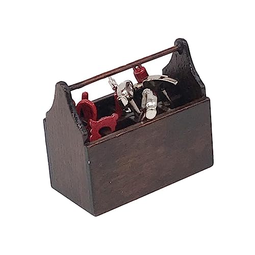 Abaodam Miniatur-werkzeugkasten-Set Im Maßstab 1:12 Miniatur-Werkzeuge Für Mini- -zubehör-Dekorationen von Abaodam