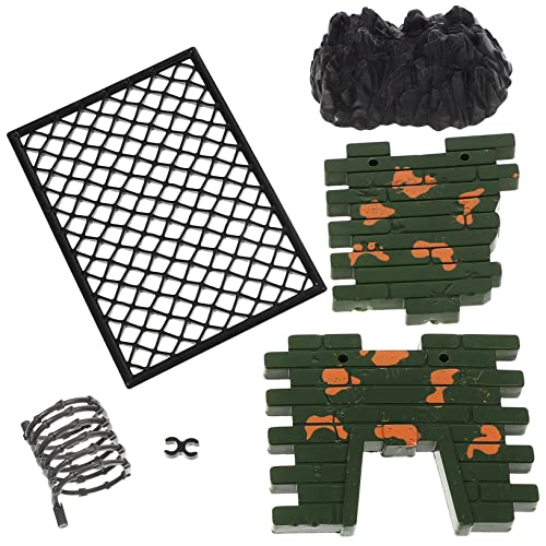 Abaodam 1 Satz Mini-militärzubehör Gewalt Soldaten Mini- Im Freien Jungs Kinderspielzeug Figuren Zubehör-kit Szene Requisiten Für Haushaltsgebäude Kriegsschauplatz Harz von Abaodam