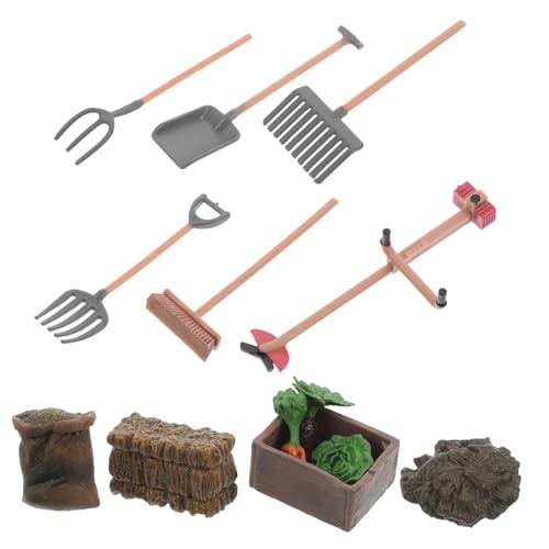 Abaodam 1 Satz Miniatur Bauernhof Werkzeugsatz Teiliges Set mit Realistischen Modellen für Sandkasten Dekoration Lernspielzeug und Kreative Farm Szenarien Abaodam 1 Satz Miniatur Bauernhof Werkzeugsatz Teiliges Set mit Realistischen Modellen für Sandkasten Dekoration Lernspielzeug und Kreative Farm Szenarien von Abaodam