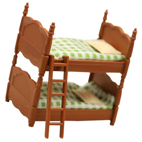Abaodam 1 Satz Miniatur Etagenbett für Puppenhaus Realistisches Spielzeugmöbel für Kinderzimmer Dekoration Sicheres Material Zubehör für Mini Häuser Abaodam 1 Satz Miniatur Etagenbett für Puppenhaus Realistisches Spielzeugmöbel für Kinderzimmer Dekoration Sicheres Material Zubehör für Mini Häuser von Abaodam