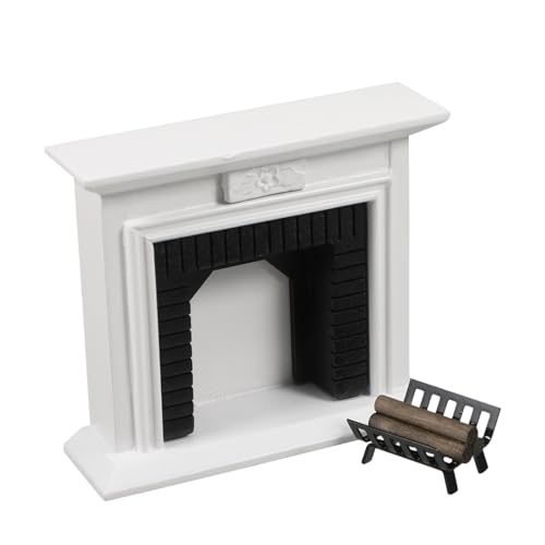 Abaodam 1 Satz Miniatur Kamin Set für Puppenhaus Realistisches Möbelmodell mit Holzscheiten für DIY Deko für Weihnachts und Miniaturprojekte Abaodam 1 Satz Miniatur Kamin Set für Puppenhaus Realistisches Möbelmodell mit Holzscheiten für DIY Deko für Weihnachts und Miniaturprojekte von Abaodam