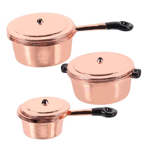 Abaodam 1 Satz Miniatur Kochgeschirr Set für Puppenhaus Teiliges Kochgeschirr Gold und Schwarz für Mini Dekorationen und Kreative Spielwelten Fördert die Fantasie und Geschicklichkeit von Abaodam 1 Satz Miniatur Kochgeschirr Set für Puppenhaus Teiliges Kochgeschirr Gold und Schwarz für Mini Dekorationen und Kreative Spielwelten Fördert die Fantasie und Geschicklichkeit von von Abaodam