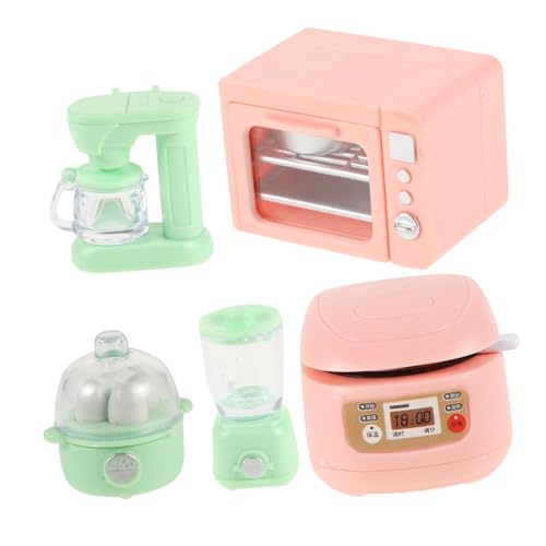 Abaodam 1 Satz Miniatur Küchen Teiliges Zubehör für Puppenhäuser Realistischem Ofen Kaffeemaschine Eierkocher und Reiskocher für Rollenspiele und Kreatives Abaodam 1 Satz Miniatur Küchen Teiliges Zubehör für Puppenhäuser Realistischem Ofen Kaffeemaschine Eierkocher und Reiskocher für Rollenspiele und Kreatives von Abaodam