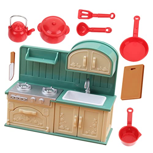 Abaodam 1 Satz Miniatur Küchenzubehör Kochgeschirr Modell für Puppenhaus Dekoration für DIY Mini Landschaften und Kreative Spielwelten von Abaodam