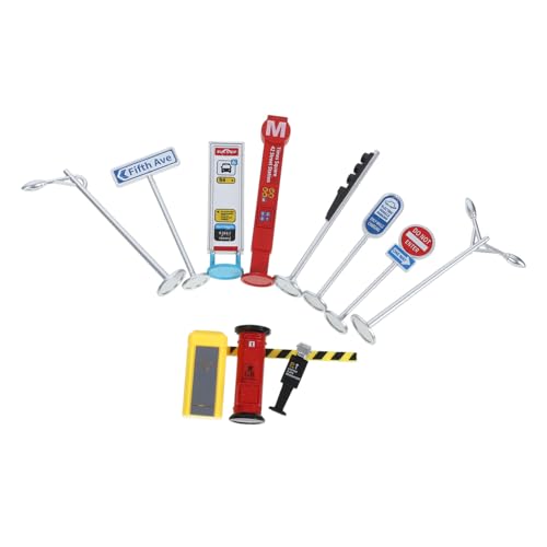 Abaodam Miniatur-verkehrsschilder-Set Für Jungen Und Mädchen Straßenschilder-spielset Ampelspielzeug Lh092b1 Abaodam Miniatur-verkehrsschilder-Set Für Jungen Und Mädchen Straßenschilder-spielset Ampelspielzeug Lh092b1 von Abaodam