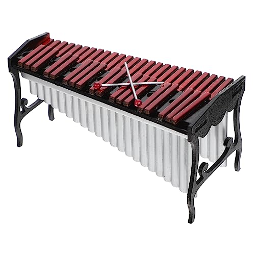 Abaodam 1 Satz Miniatur Xylophon Modell Handgefertigtes Musikinstrument für Geeignet für Puppenhaus Dekoration Leicht und Sicher für Kleine Hände für Spiel und Spaß von Abaodam