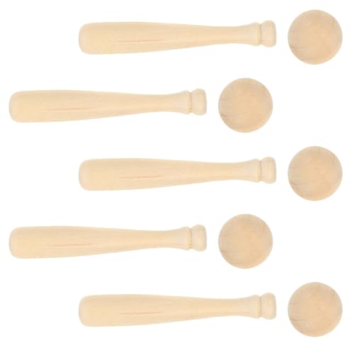 Abaodam 10-teiliges Mini-baseballschläger-Set Holz-bastelset Für Jungen Und Mädchen Baseball-Spielzeug-Set Abaodam 10-teiliges Mini-baseballschläger-Set Holz-bastelset Für Jungen Und Mädchen Baseball-Spielzeug-Set von Abaodam