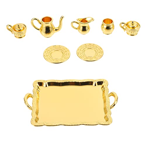 Abaodam Puppenhauszubehör - 1 Set Mini-teetassen-Ornament - Mini-teetassen Aus Legierung - Kinderspielzeug Abaodam Puppenhauszubehör - 1 Set Mini-teetassen-Ornament - Mini-teetassen Aus Legierung - Kinderspielzeug von Abaodam