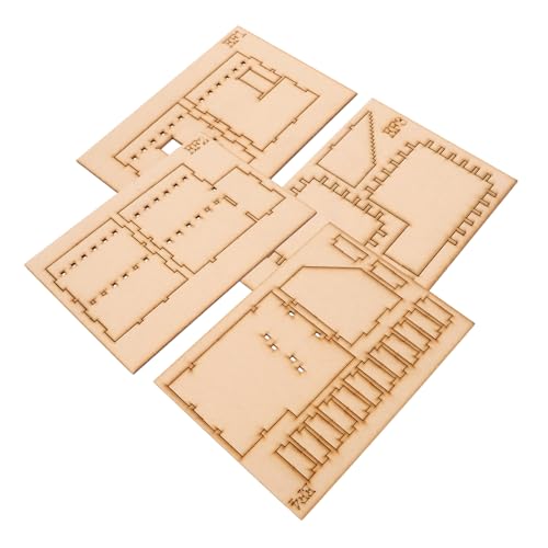 Abaodam 1 Satz Modell des Holzmontagemodells 3D-Puzzle Für Erwachsene Einzigartige Rätsel Für 3D-Puzzles Für BAU-Puzzle-Set Holzrätsel 3D-holzpuzzle Für Hölzern Golden von Abaodam