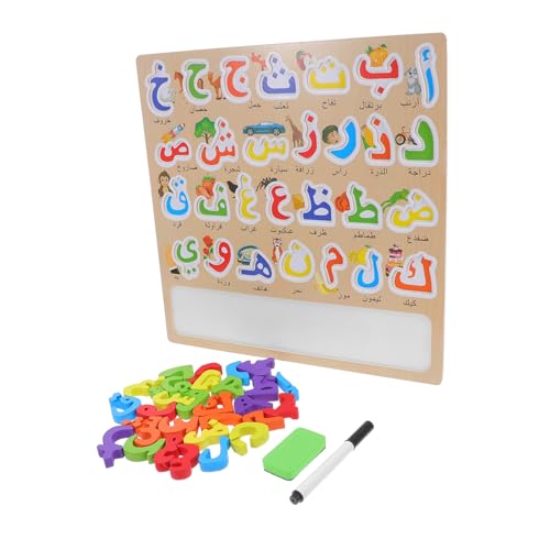 Abaodam 1 Satz Montessori Holzspielzeug für Kleinkinder Alphabet Lernspiel für Vorschulkinder Pädagogisches zur Sprachentwicklung von Abaodam
