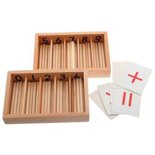 Abaodam 1 Satz Montessori Mathematik Lernspielzeug Spindle Box für Fördert Logisches Räumliches Vorstellungsvermögen und Familienlernen für Kindergarten und Frühe Bildung Abaodam 1 Satz Montessori Mathematik Lernspielzeug Spindle Box für Fördert Logisches Räumliches Vorstellungsvermögen und Familienlernen für Kindergarten und Frühe Bildung von Abaodam