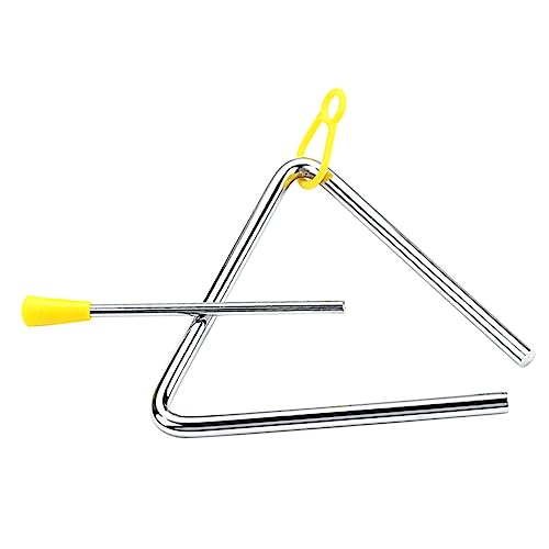 Abaodam 1 Satz Musikalisches Triangel für Metallisches Schlaginstrument mit Stock für Musikalische Früherziehung und Spielzeugmusik Leicht und Tragbar Fördert Kreativität und Lernspaß von Abaodam