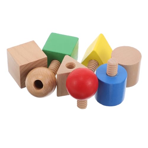 Abaodam 1 Satz Nuss Kombinationsspielzeug Formsortierer Steckpuzzle Stapelspielzeug Kinderspielzeug Schraubendreher Puzzlebrett Stem Schrauben Und Bohnenspielzeug von Abaodam
