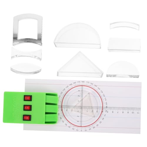 Abaodam 1 Satz Optische Experimentiergeräte Optischer Experimentierkasten Multifunktionsreflektor naturwissenschaftliches Lehrmittel Prismenreflektor Physik-Wissenschafts-Kit Plastik von Abaodam