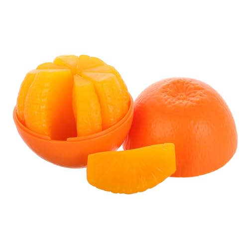 Abaodam 1 Satz Orangefarbenes Kinderpuzzle Fruchtwürfel Obst-Puzzle- Süße Puzzlewürfel Würfelpuzzle Für Kunststoff Kunststoff von Abaodam