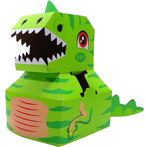Abaodam 1satz Tragbare Papp-Dinosaurier Box Grünes Cosplay-Spielzeug Für Junge Mädchen Interaktive Karton-spielerei Kreativität Und Geschicklichkeit Leicht Und Tragbar Für Abaodam 1satz Tragbare Papp-Dinosaurier Box Grünes Cosplay-Spielzeug Für Junge Mädchen Interaktive Karton-spielerei Kreativität Und Geschicklichkeit Leicht Und Tragbar Für von Abaodam
