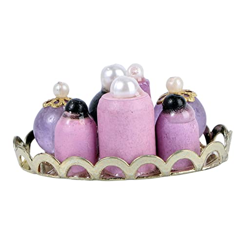 Abaodam 1 Satz Parfümset für jucarii pentru copii hühner mini Perfume Set Mini-Hausparfümmodell Mini-Möbelschmuck Plastik Violett von Abaodam