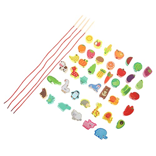 Abaodam 1 Satz Perlenspielzeug holzspielzeug für kindergeschenke zabawki stymulujące rozwój weihachtsgeschenk Bildungsspielzeug Perlen auffädeln hölzern Abaodam 1 Satz Perlenspielzeug holzspielzeug für kindergeschenke zabawki stymulujące rozwój weihachtsgeschenk Bildungsspielzeug Perlen auffädeln hölzern von Abaodam