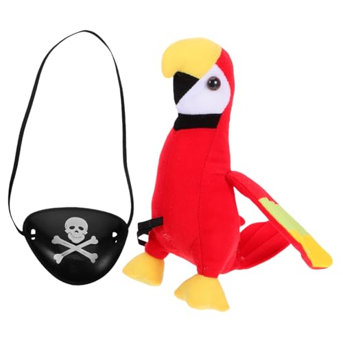 Abaodam 1 Satz Pirate Theme Party Supplies Papagei Piraten- Zubehör für Themenpartys Augenklappe Requisiten zum Verkleiden von Piraten PP Baumwolle von Abaodam