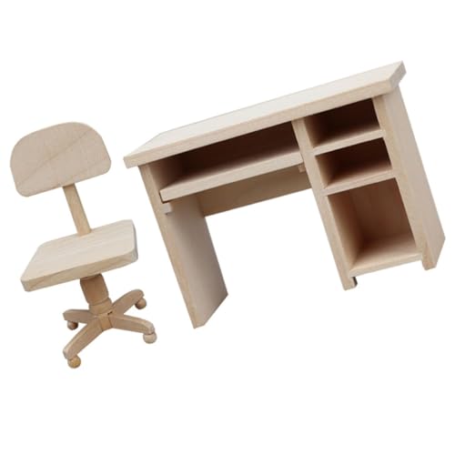 Abaodam 1 Satz Puppenhaus Computertisch Mini-schultisch Mini-schreibtischstuhl Miniatur-schreibtischstuhl Mikroszenenverzierung Mini-tischhandwerk Dekorativer Mini-Schreibtisch Holz Abaodam 1 Satz Puppenhaus Computertisch Mini-schultisch Mini-schreibtischstuhl Miniatur-schreibtischstuhl Mikroszenenverzierung Mini-tischhandwerk Dekorativer Mini-Schreibtisch Holz von Abaodam