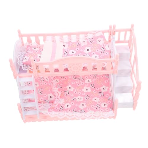 Abaodam 1 Satz Puppenhaus Etagen Bett Möbel Puppenhauszubehör Miniatur-puppenstubenbett Miniatur-etagenbetten Etagenbett- Puppenhausbettwäsche Etagenbett Für Puppen Plastik Rosa Abaodam 1 Satz Puppenhaus Etagen Bett Möbel Puppenhauszubehör Miniatur-puppenstubenbett Miniatur-etagenbetten Etagenbett- Puppenhausbettwäsche Etagenbett Für Puppen Plastik Rosa von Abaodam