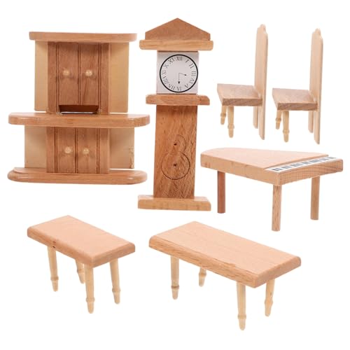Abaodam Elegantes Miniatur-wohnzimmermöbel-Set Für Puppenhäuser Mini-möbel-Set Für Die Dekoration Von Spielzeughäusern Für Jungen Und Mädchen von Abaodam