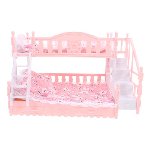 Abaodam 1 Satz Puppenhausbettwäsche Möbel Etagenbett Für Puppen Puppenbett Etagenbett- Puppenhauszubehör Bett Miniatur-etagenbetten Etagenbetten Für Puppenhäuser Rosa Plastik Abaodam 1 Satz Puppenhausbettwäsche Möbel Etagenbett Für Puppen Puppenbett Etagenbett- Puppenhauszubehör Bett Miniatur-etagenbetten Etagenbetten Für Puppenhäuser Rosa Plastik von Abaodam