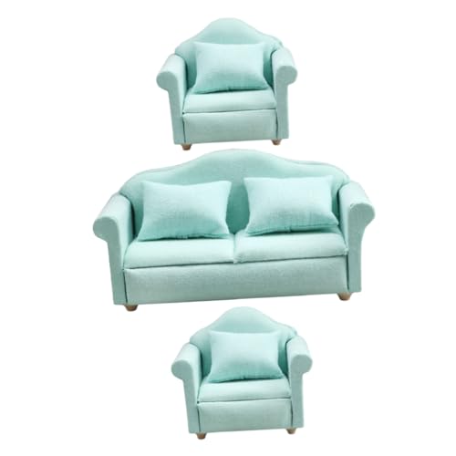 Abaodam Praktisches Mini-Sofa-Set Für Puppenhaus 3-teilig in Dunkelgrün Für Die Dekoration Von Miniaturhäusern Abaodam Praktisches Mini-Sofa-Set Für Puppenhaus 3-teilig in Dunkelgrün Für Die Dekoration Von Miniaturhäusern von Abaodam