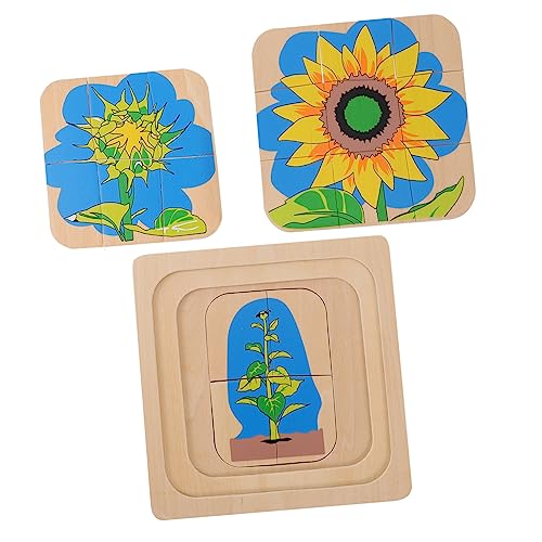 Abaodam Pädagogisches Sonnenblumen-Puzzle Für Kinder Mehrschichtiges Holzspielzeug Leuchtende Farben Cartoon-Thema Lernen Abaodam Pädagogisches Sonnenblumen-Puzzle Für Kinder Mehrschichtiges Holzspielzeug Leuchtende Farben Cartoon-Thema Lernen von Abaodam