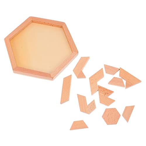 Abaodam Tangram-Puzzle Aus Holz – 2-in-1-lernspielzeug Für Die Frühe Kindheit – Leuchtende Farben Und Für Die Fantasie Der Kinder von Abaodam