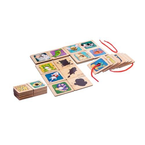 Abaodam 1 Satz Puzzle Korb Außendekoration Power-Dekoration Faltbare Werkzeuge Gadget-Tools spaß rätselbuch kindergeschenk pädagogisches Bildungsrätsel hölzern Colorful von Abaodam