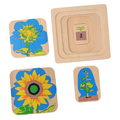 Abaodam 1 Satz Puzzle aufwachsen zappeln pädagogisches Puzzle Mehrschichtiges Puzzle Roboter Junge entwicklung kindliche entwicklung Cartoon-Puzzle Holzpuzzle hölzern von Abaodam