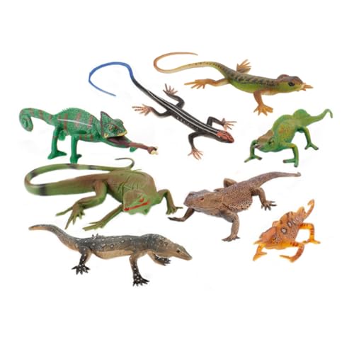 Abaodam 1 Satz Reptilienmodell realistische Tierfiguren Mini- Krabbelndes Kinderspielzeug tierfiguren für rätselbuch Eidechsen-Ornament Echsenspielzeug PVC von Abaodam